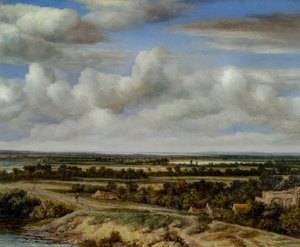 An Extensive Landscape with a Road by a River